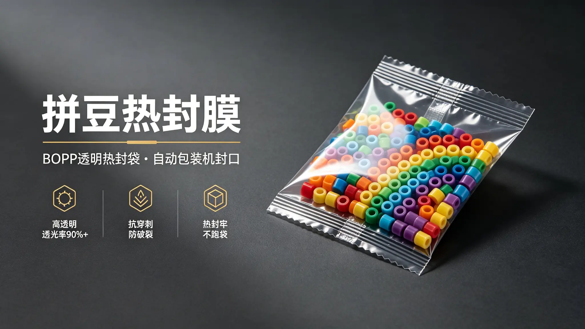 拼豆bopp热封膜包装产品科普
